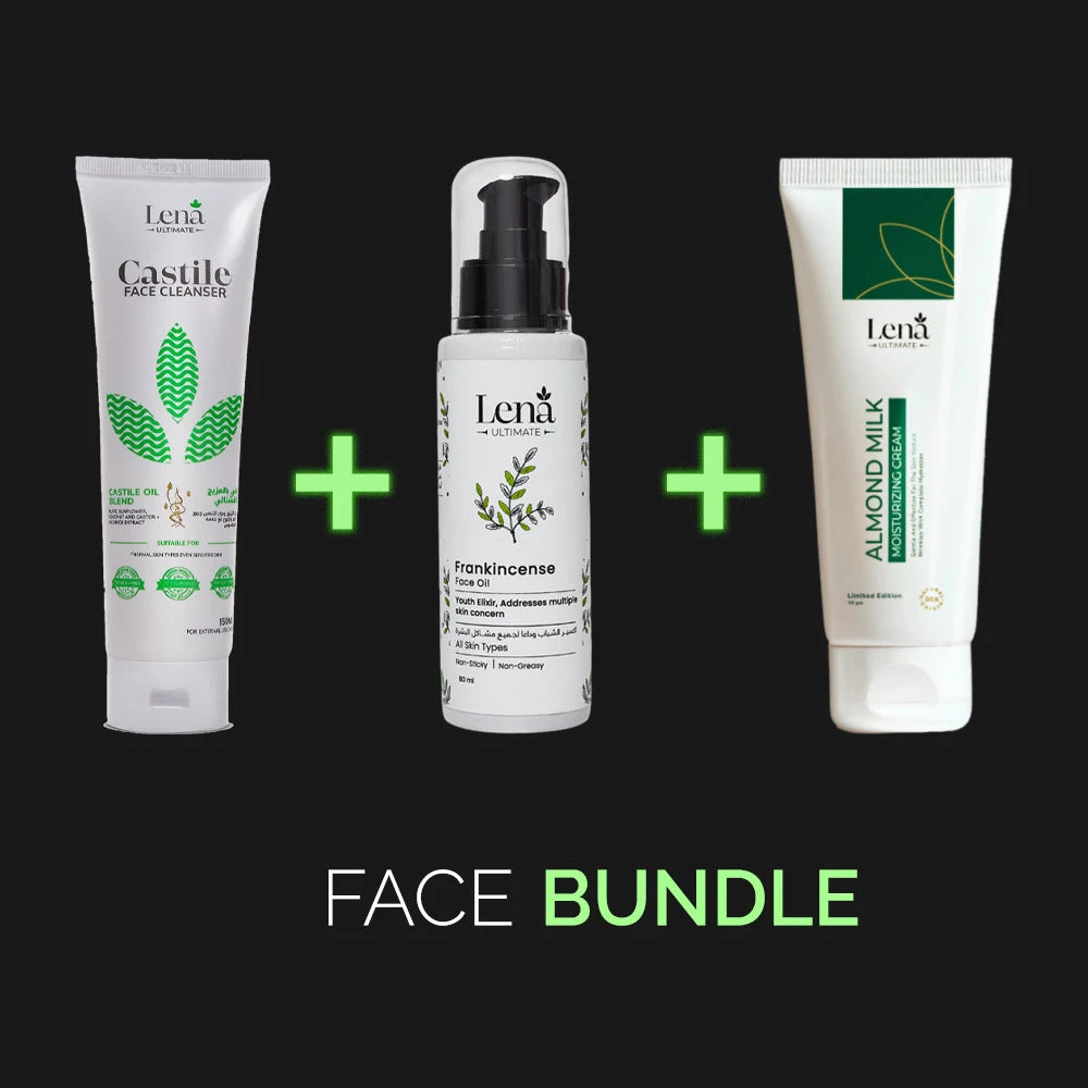 Lena Cleanser Moisturizing Cream Frankincense Oil Bundle